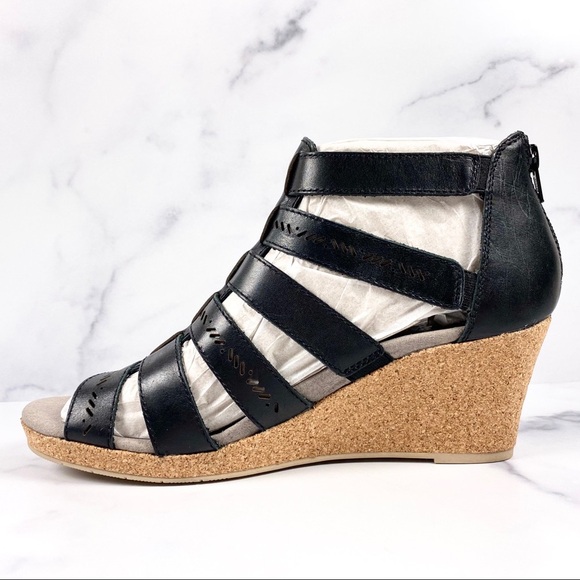 NIB Earth Woodland Sunny Caged Wedge Sandal 9M - Picture 5 of 9